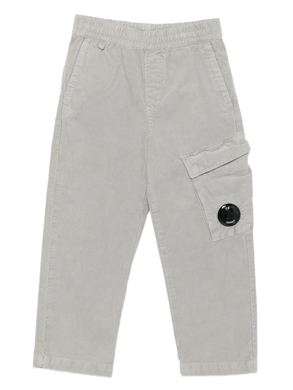 C.P. Company Kids pocket-detail corduroy trousers - Grigio
