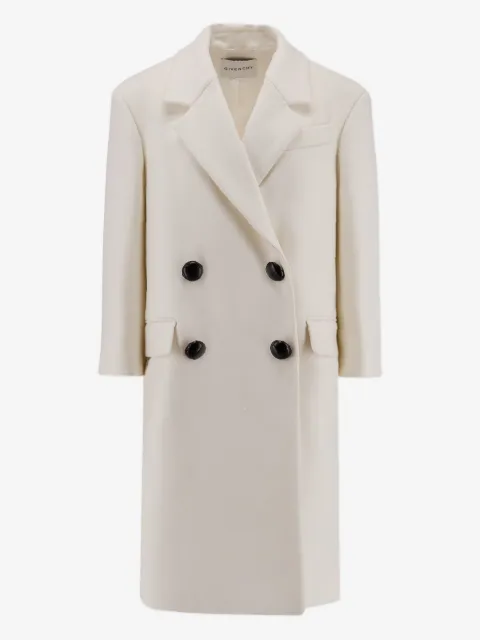 Givenchy abrigo de lana con doble botonadura