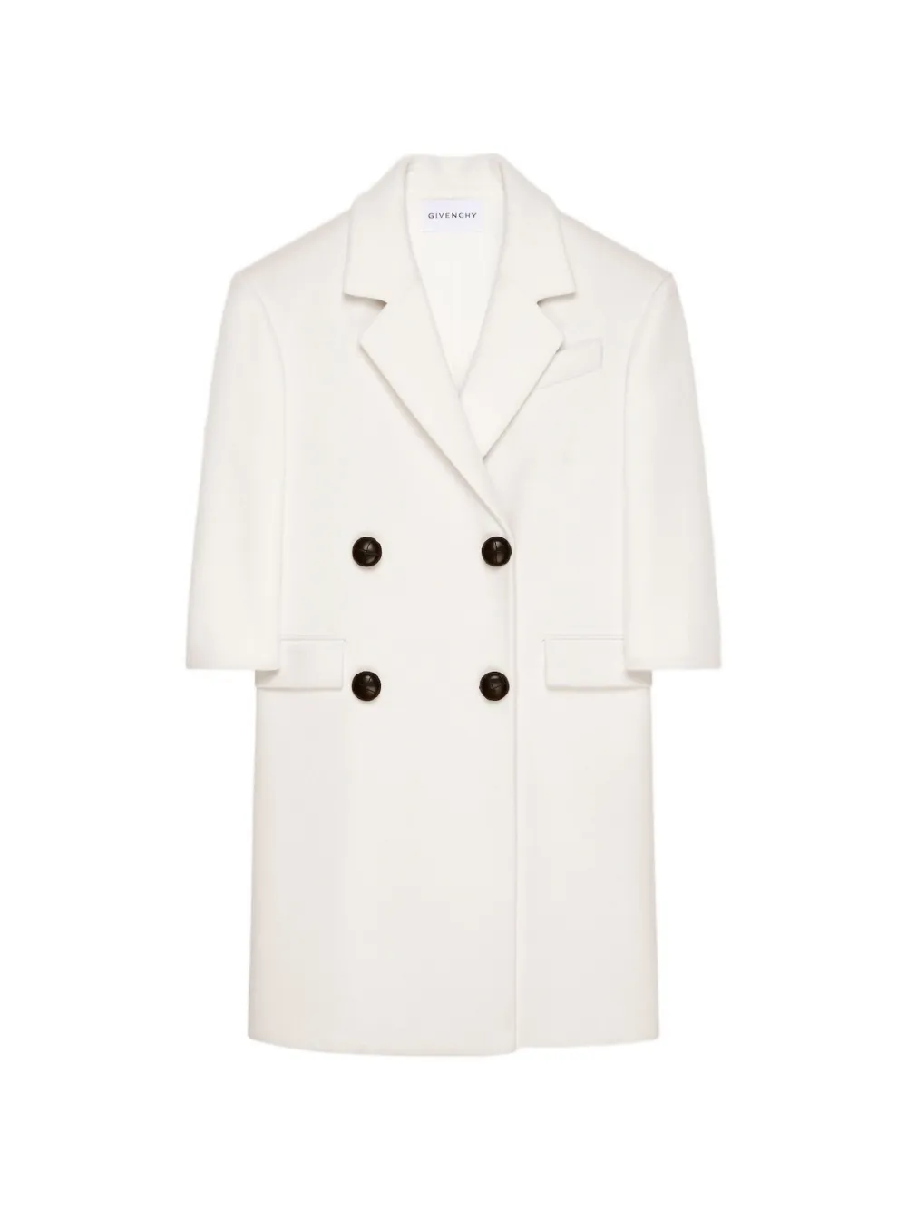 Givenchy double-breasted wool coat - Neutrals