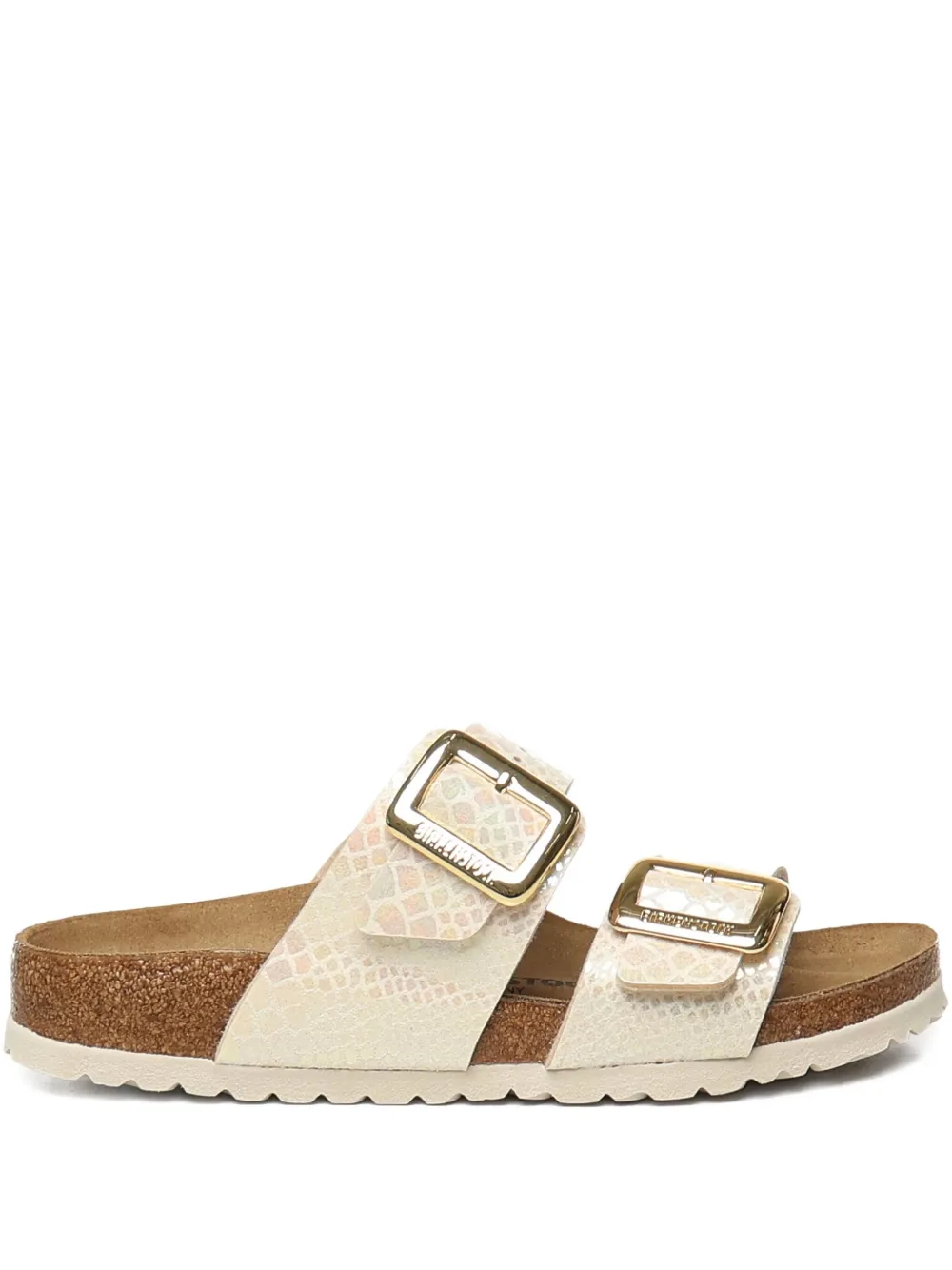 Birkenstock Sydney snakeskin buckle sandals Neutrals