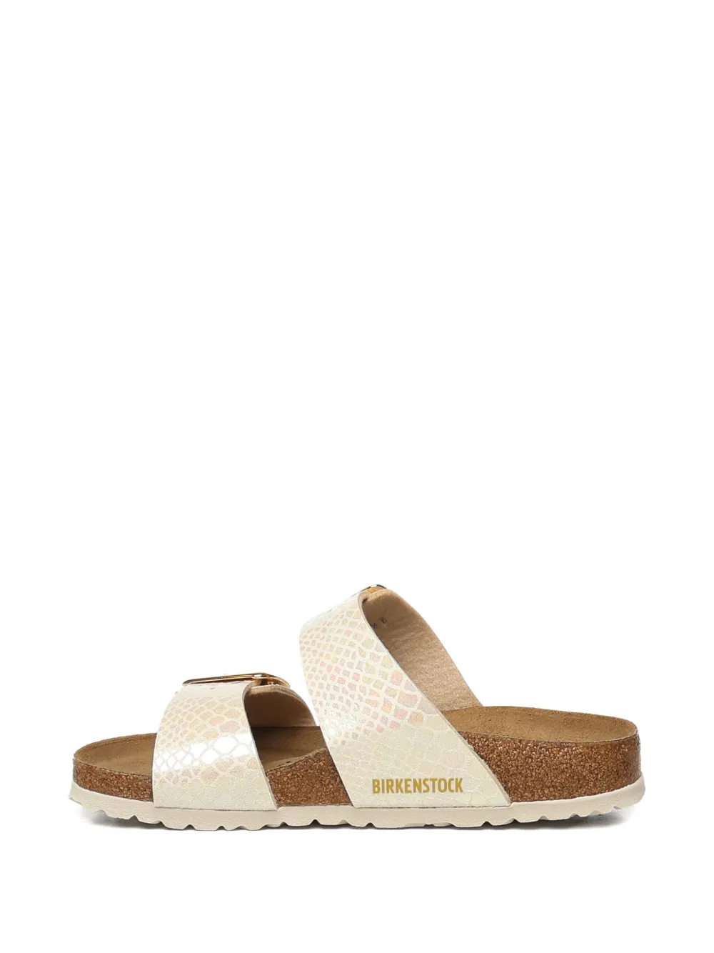 Birkenstock Sydney snakeskin buckle sandals Neutrals