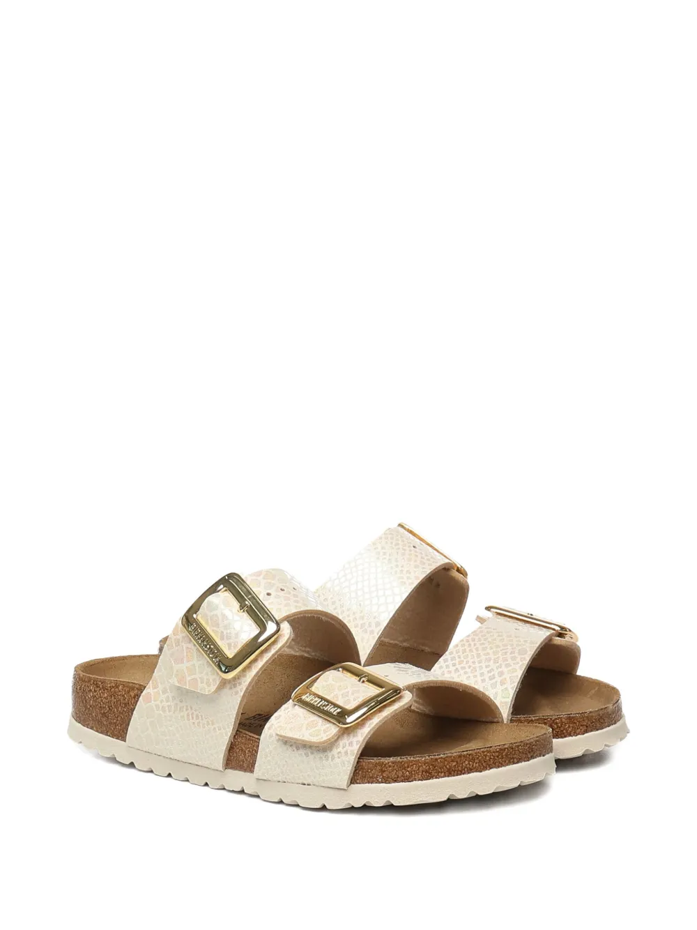 Birkenstock Sydney snakeskin buckle sandals Neutrals