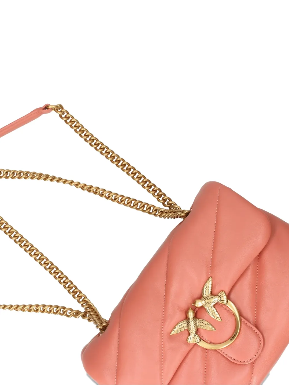 PINKO Gewatteerde tas met kettinghengsel Roze