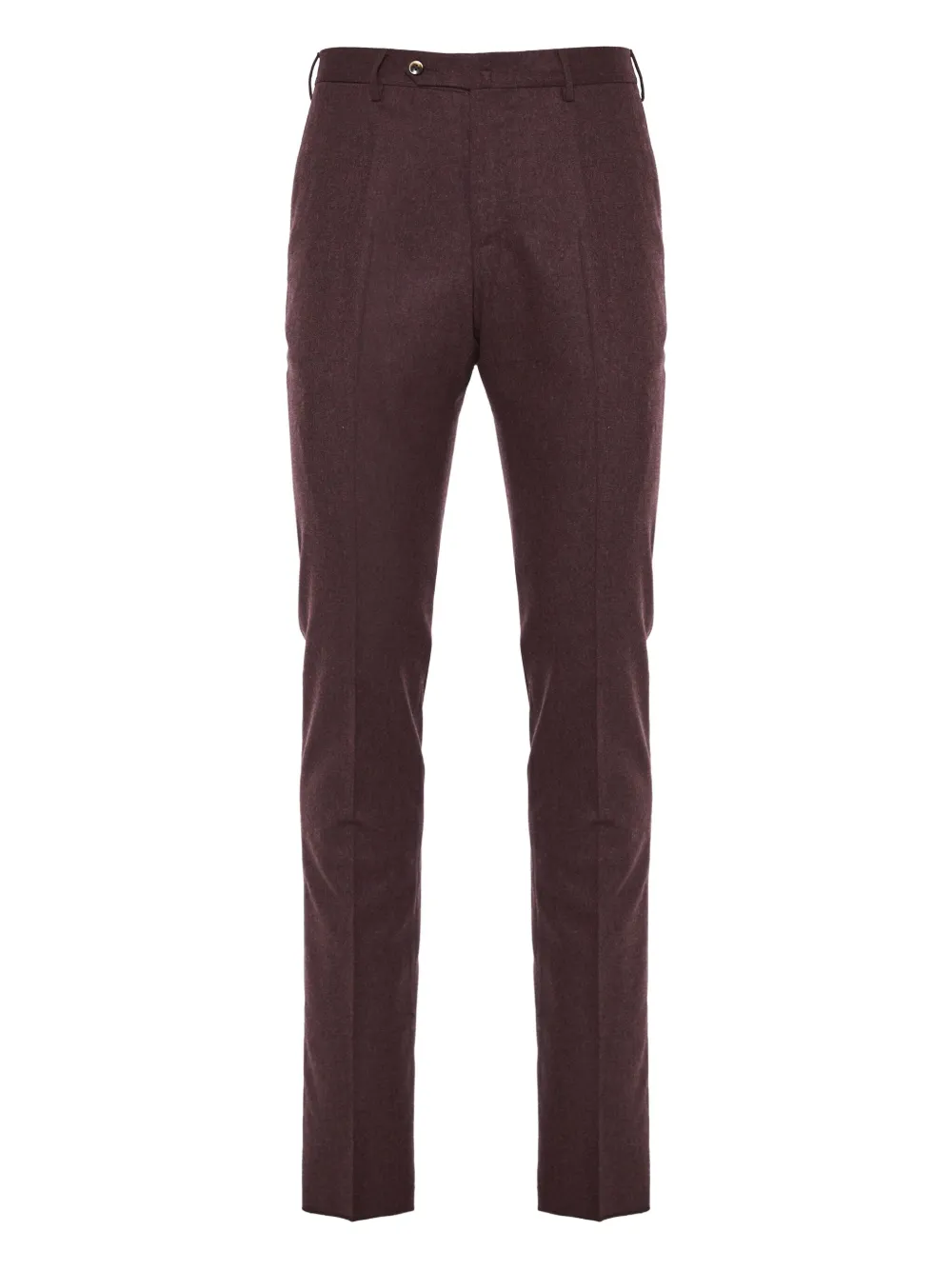 Pt Torino Wool-blend Trousers In Burgundy