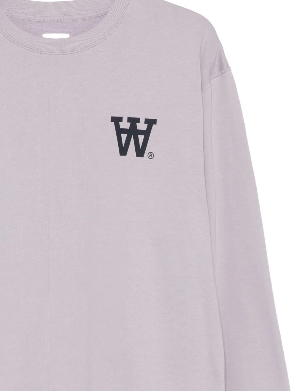Wood Sweater met logoprint Grijs