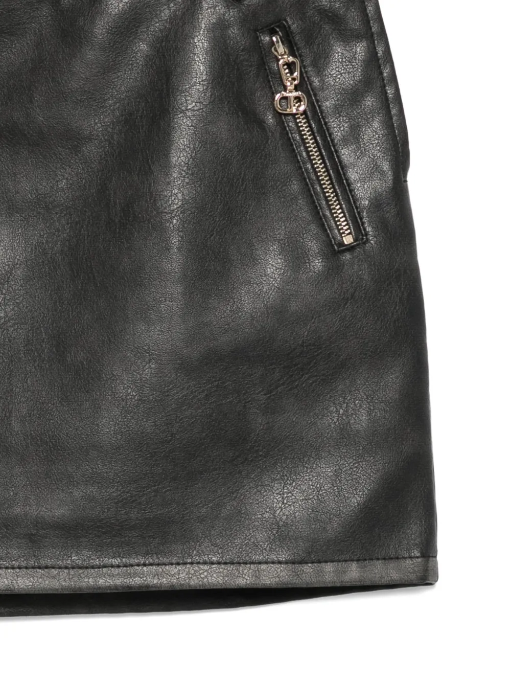 TWINSET Kids Mini-rok met ritszak Zwart