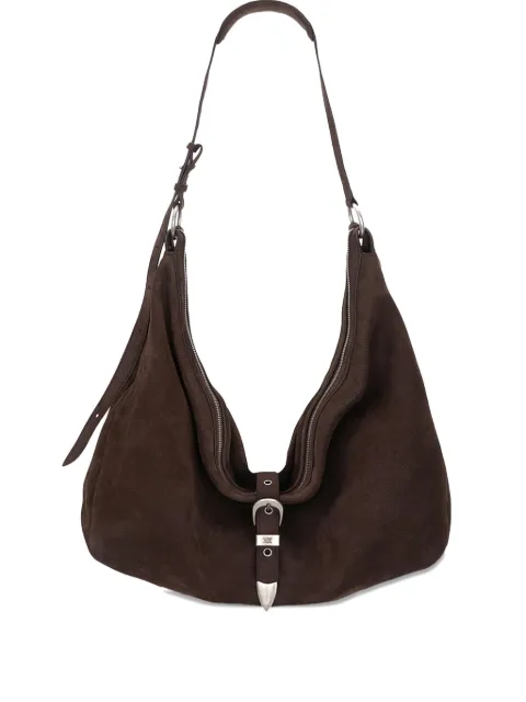 Marge Sherwood Belted Hobo suede shoulder bag