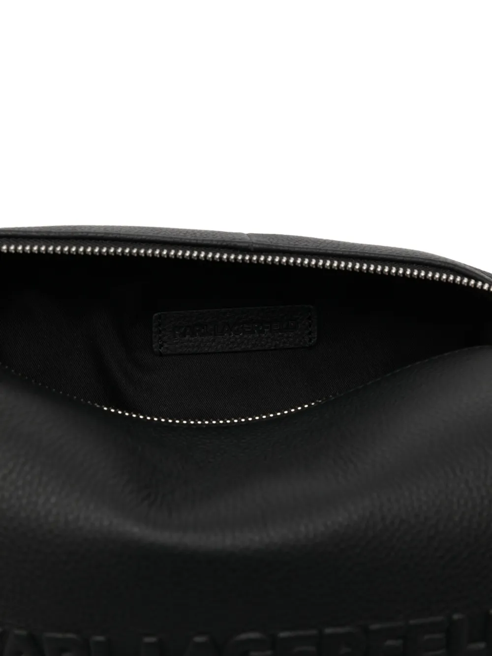 Karl Lagerfeld K RSG leren toilettas Zwart