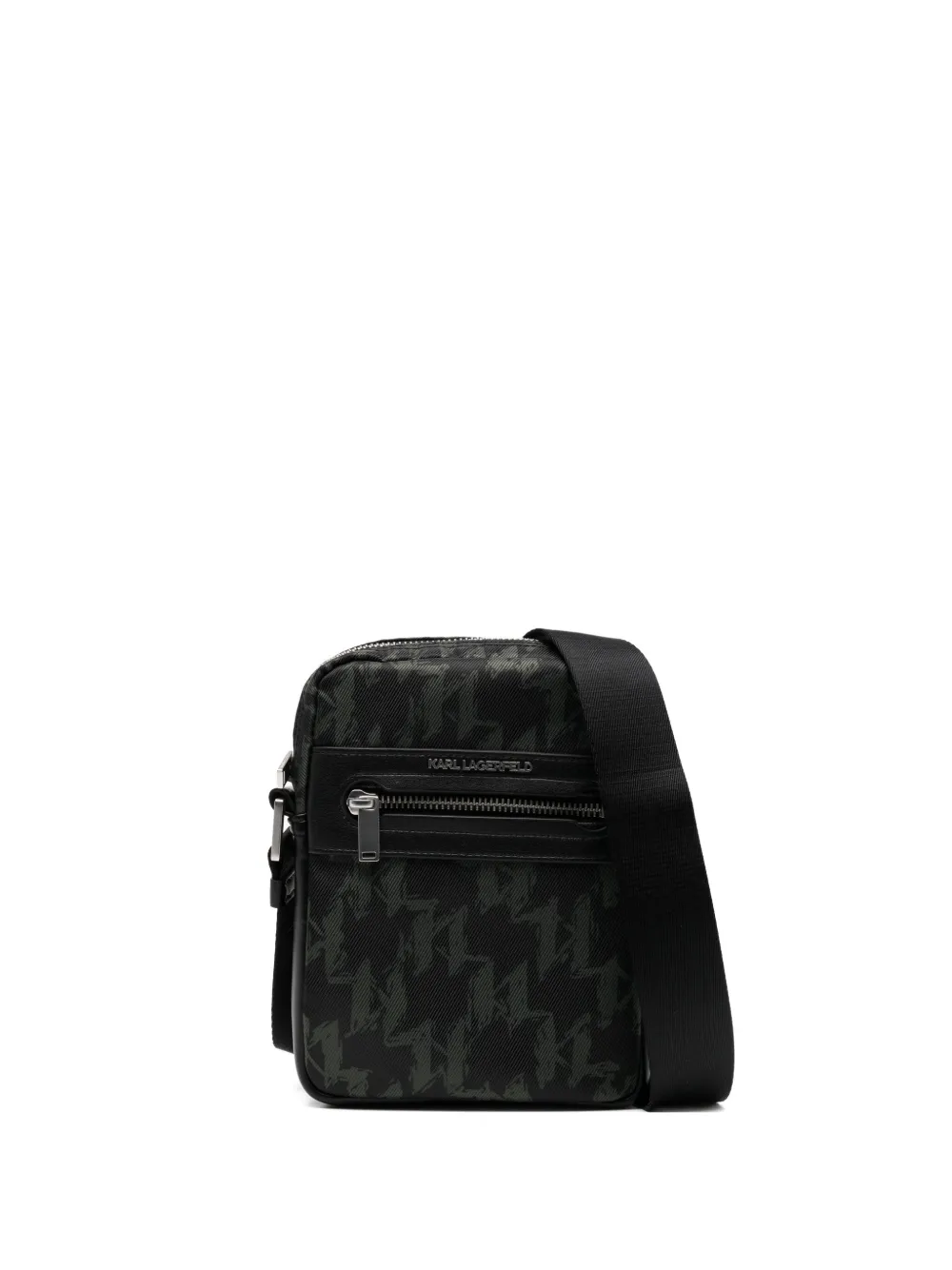 Karl Lagerfeld monogram messenger bag | Black | Image 1