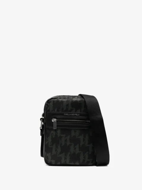 Karl Lagerfeld monogram messenger bag