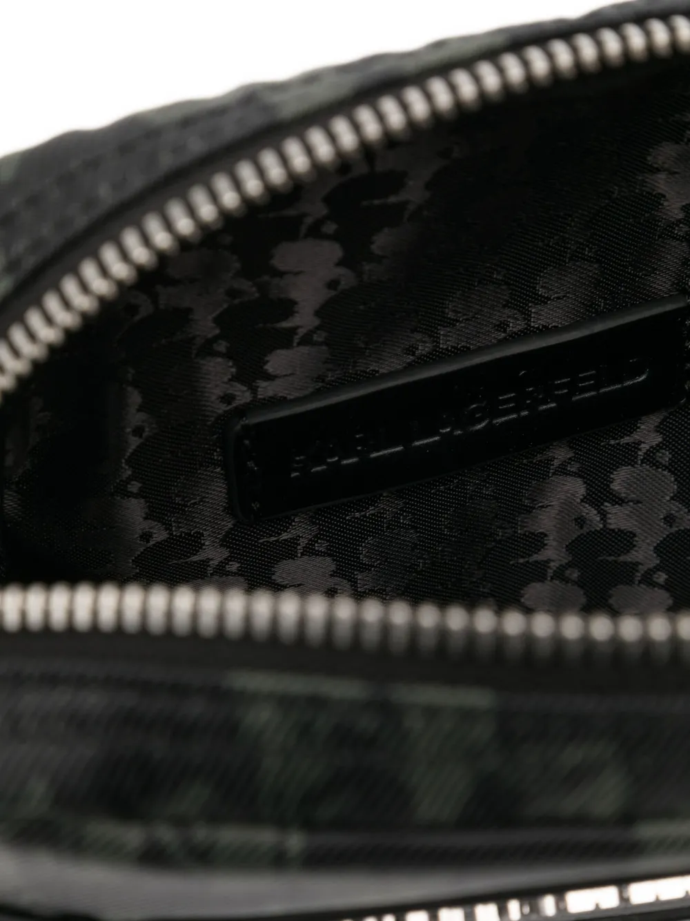 Karl Lagerfeld Messengertas met monogram Zwart