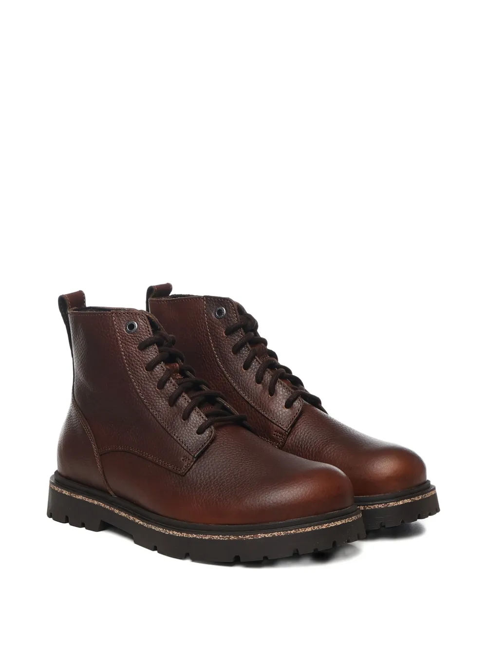 Birkenstock Highwood leather lace-up boots Brown