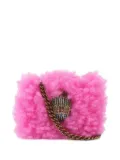 Kurt Geiger London mini Kensington Eagle shearling cross-body bag - Pink