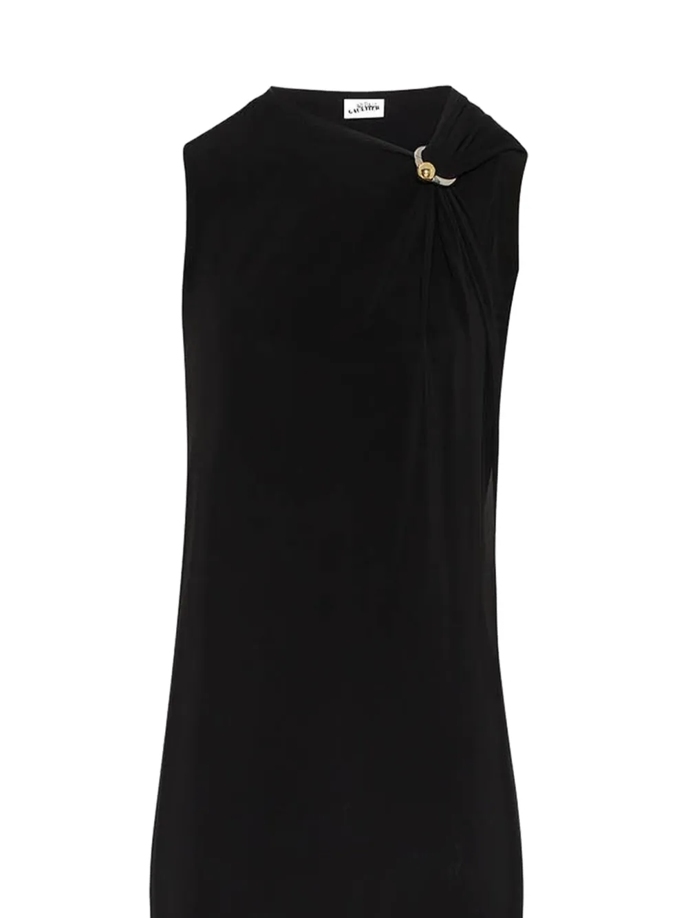 Jean Paul Gaultier ring-detail sleeveless maxi dress - Zwart