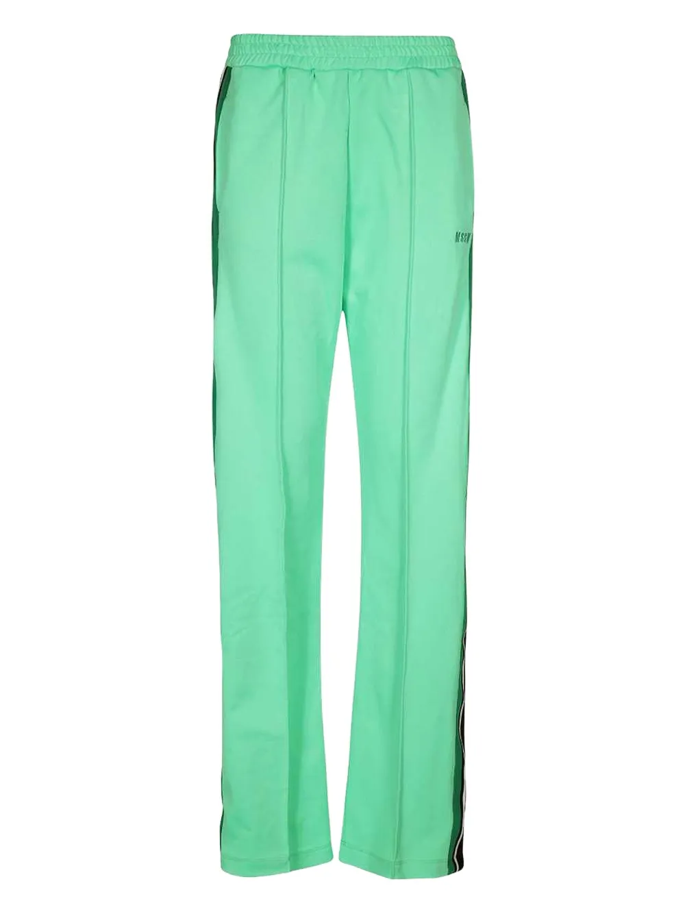 MSGM elasticated-waistband striped track pants Groen
