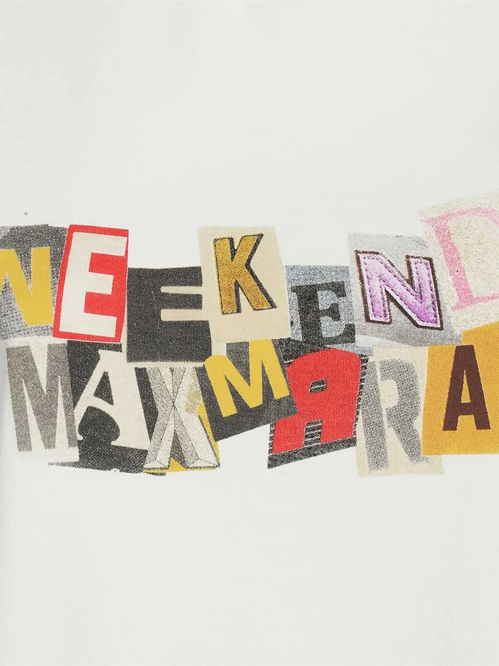 Weekend Max Mara Collage katoenen T-shirt Wit