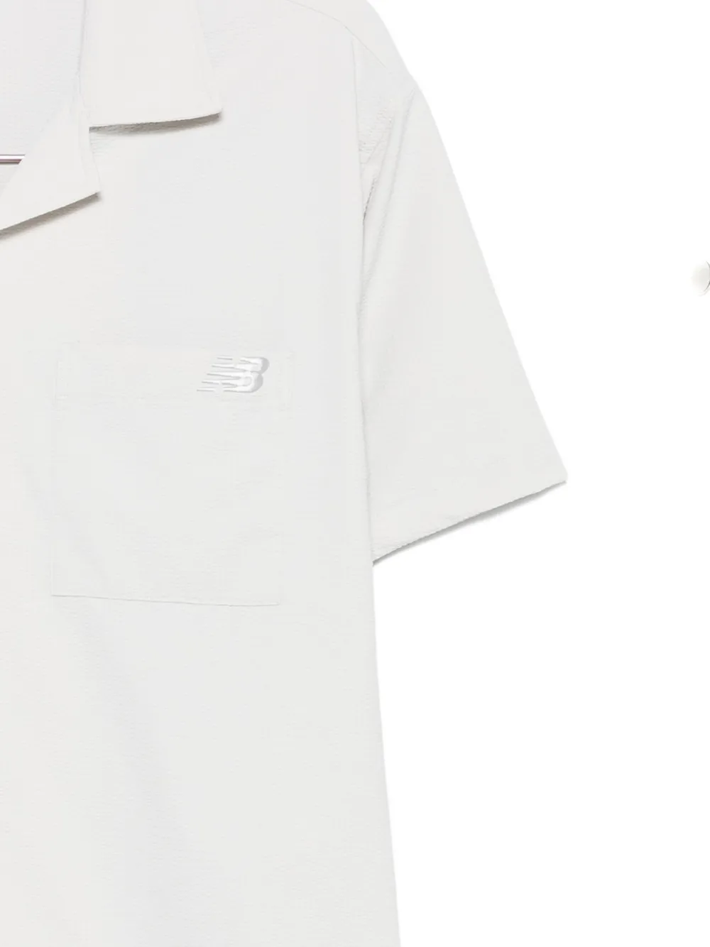 New Balance Overhemd met opgestikte zak en omgekeerde kraag Grijs