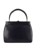 Vintage top-handle leather handbag - Blue