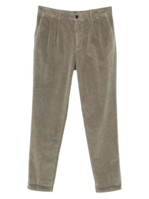 Incotex pleated corduroy trousers
