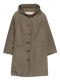 Rosso 35 hooded button coat - Neutrals