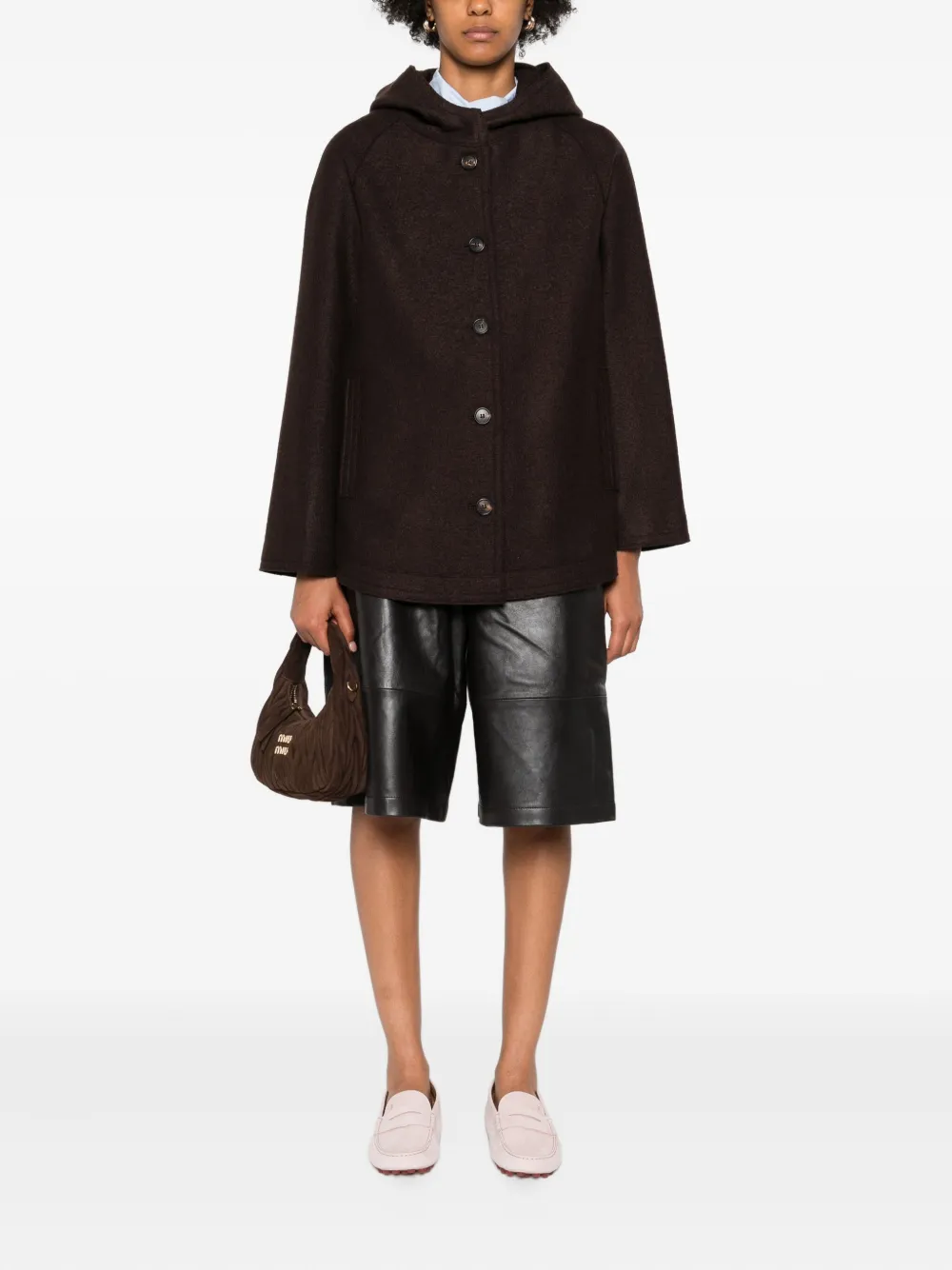 Rosso 35 hooded coat | Single Breasted Coats | Image 2