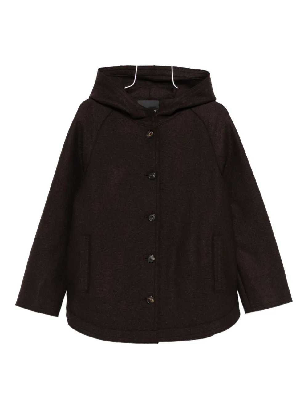 Rosso 35 Cappotto con cappuccio - Nero