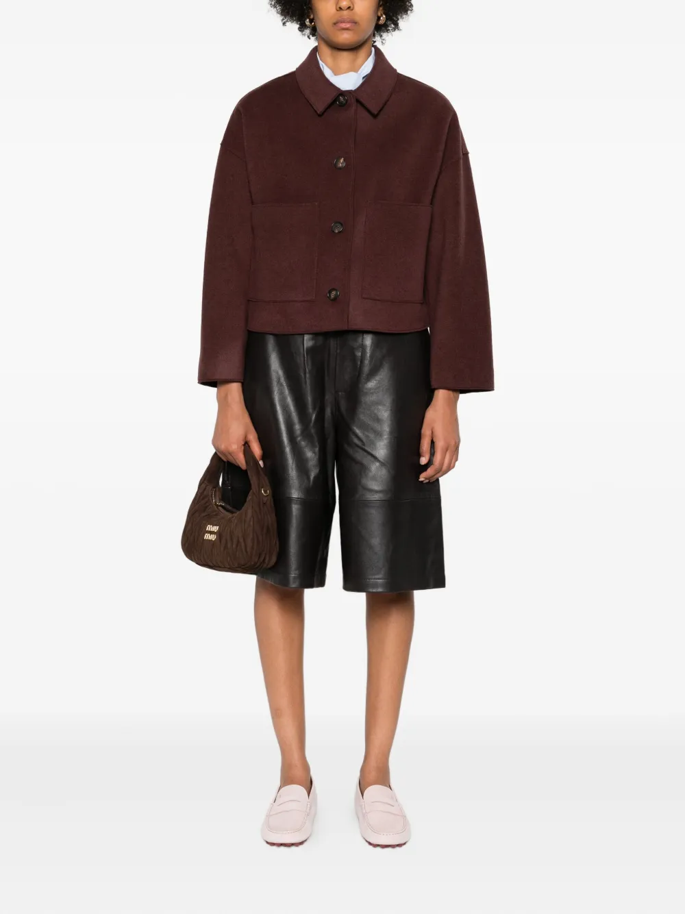 Rosso 35 buttoned patch-pocket jacket | Cropped Jackets | Image 2