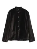Rosso 35 velvet patch-pocket jacket - Brown
