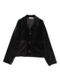 Rosso 35 velvet patch-pocket jacket - Black