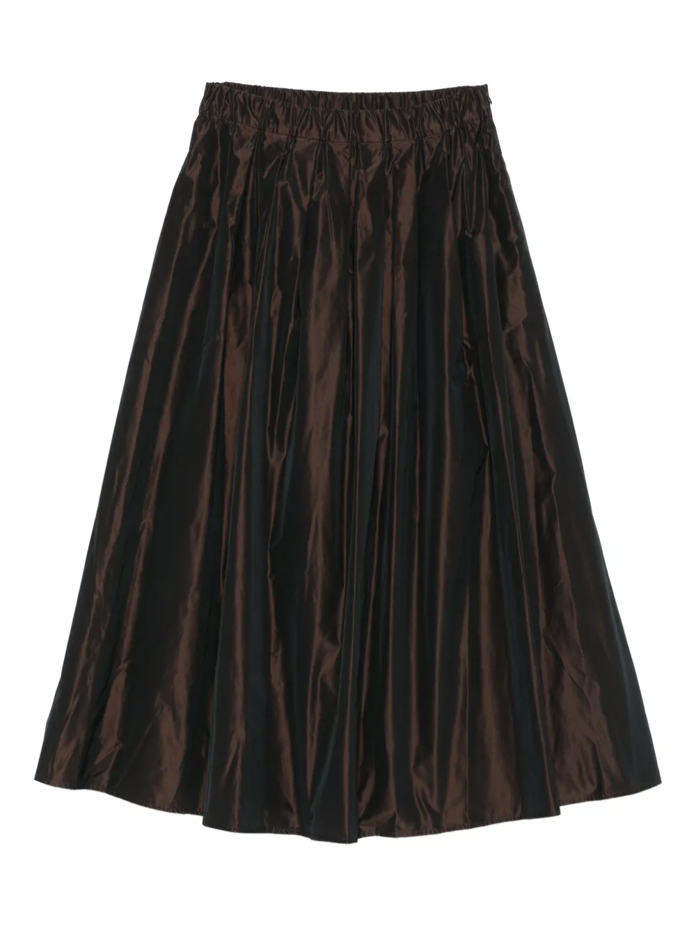Rosso 35 Pleated A-line Skirt In Brown