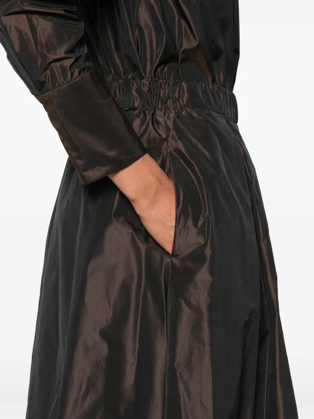 Rosso 35 Pleated A-line Skirt In Brown