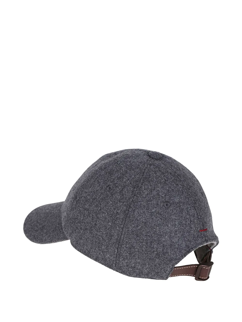 Brunello Cucinelli embroidered wool cap - Grijs