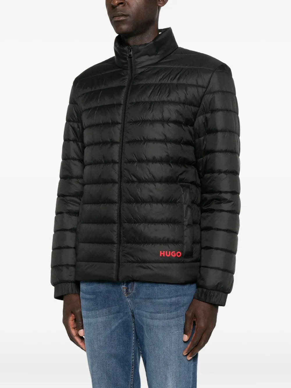 HUGO Jack met geborduurd logo Zwart