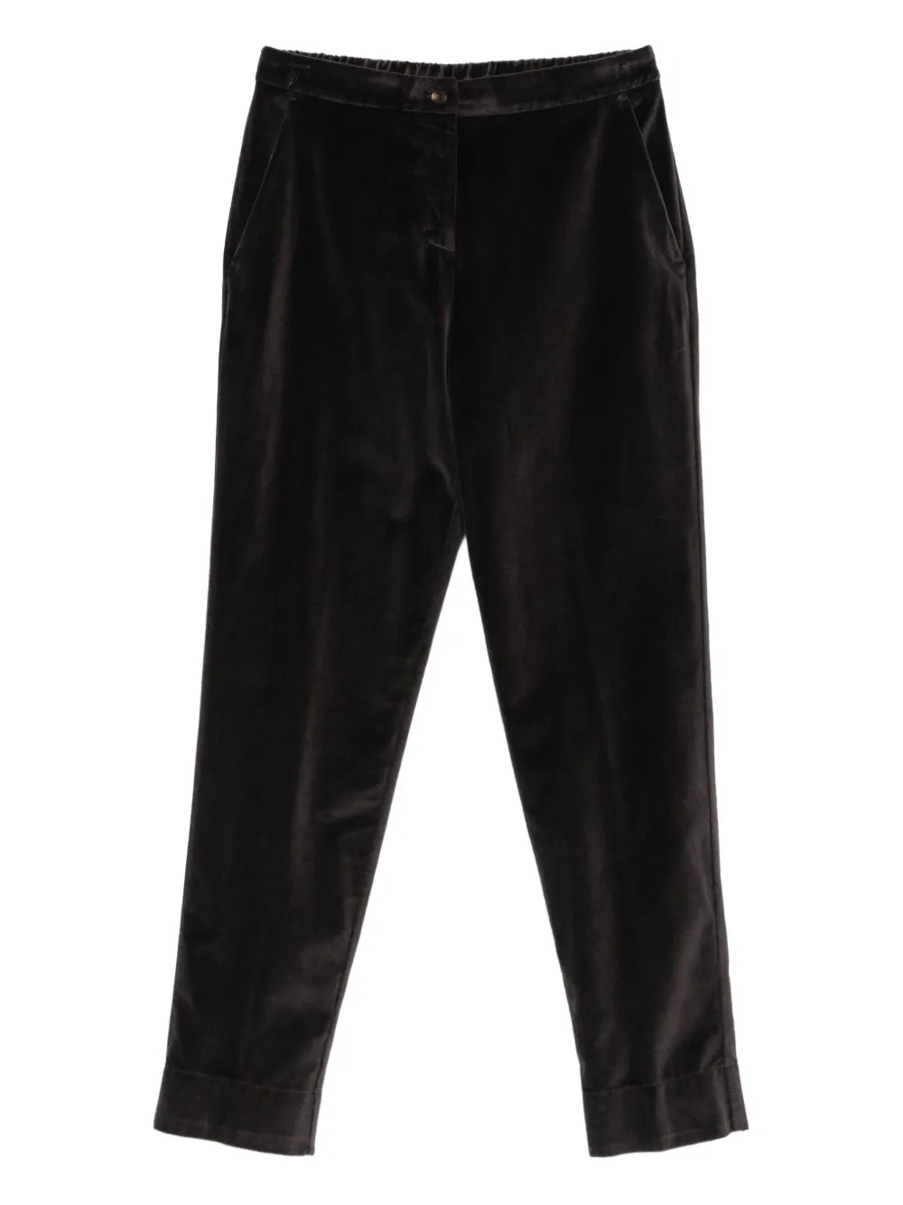 Rosso 35 Velvet Trousers In Black