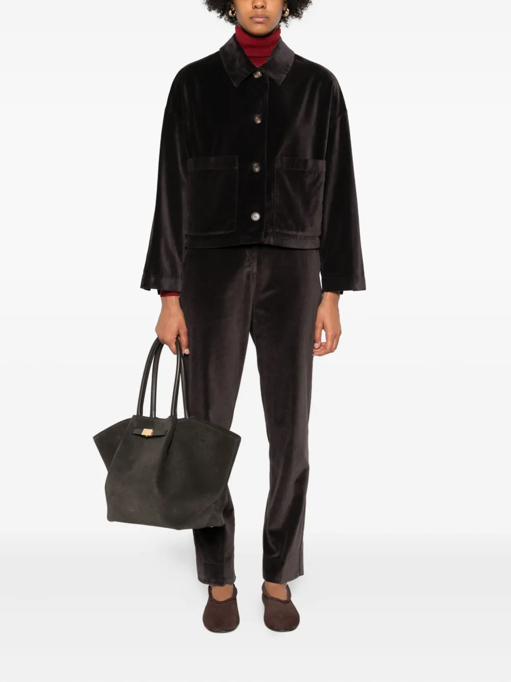 Rosso 35 Fluwelen broek - Zwart