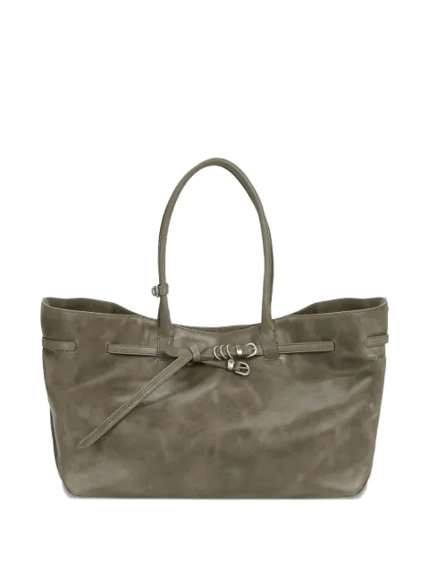 Marge Sherwood large Grandma belted leather tote bag
