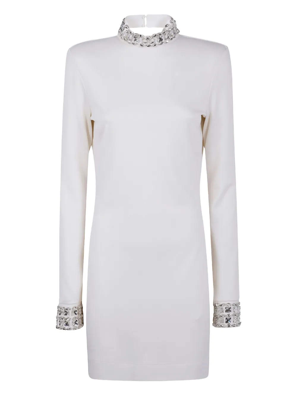 Blugirl crystal-embellished mock-neck mini dress | White | Image 1
