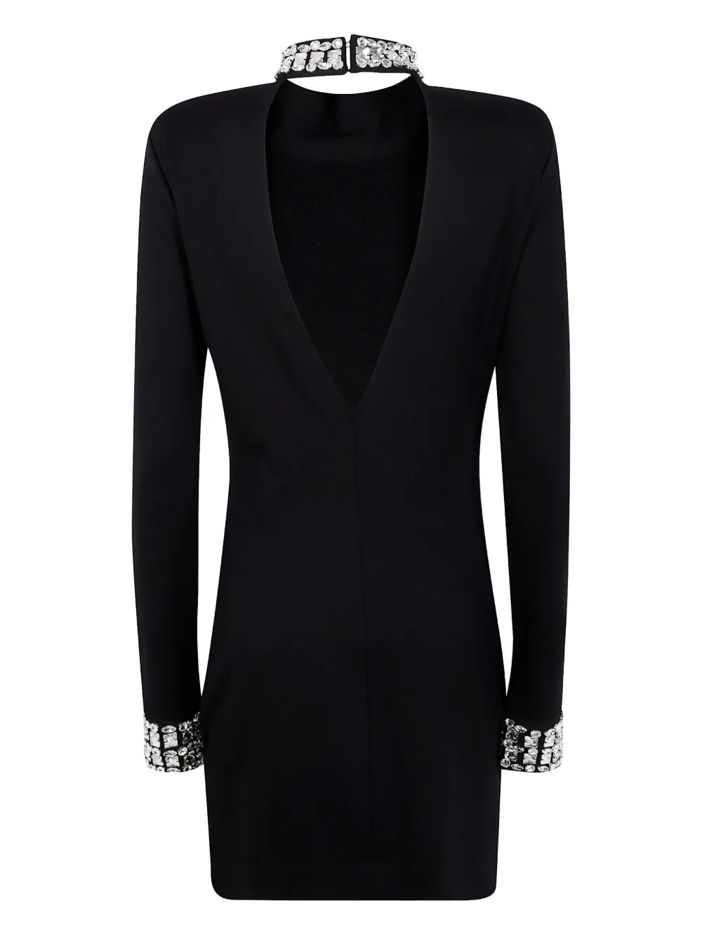 Blugirl rhinestone-embellished high-neck dress - Zwart