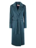 TWINSET belted double-breasted coat - Green