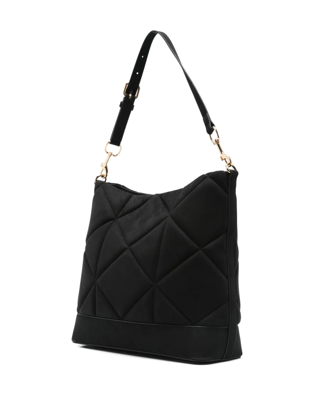Love Moschino Quilted Logo Tote Bag In Black