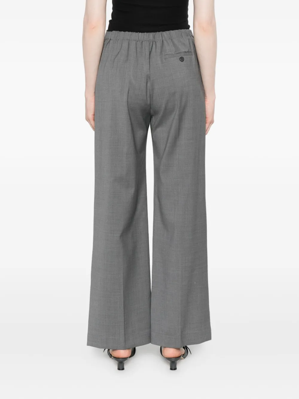 Phisique Du Role Broek met geplooide voorkant Grijs