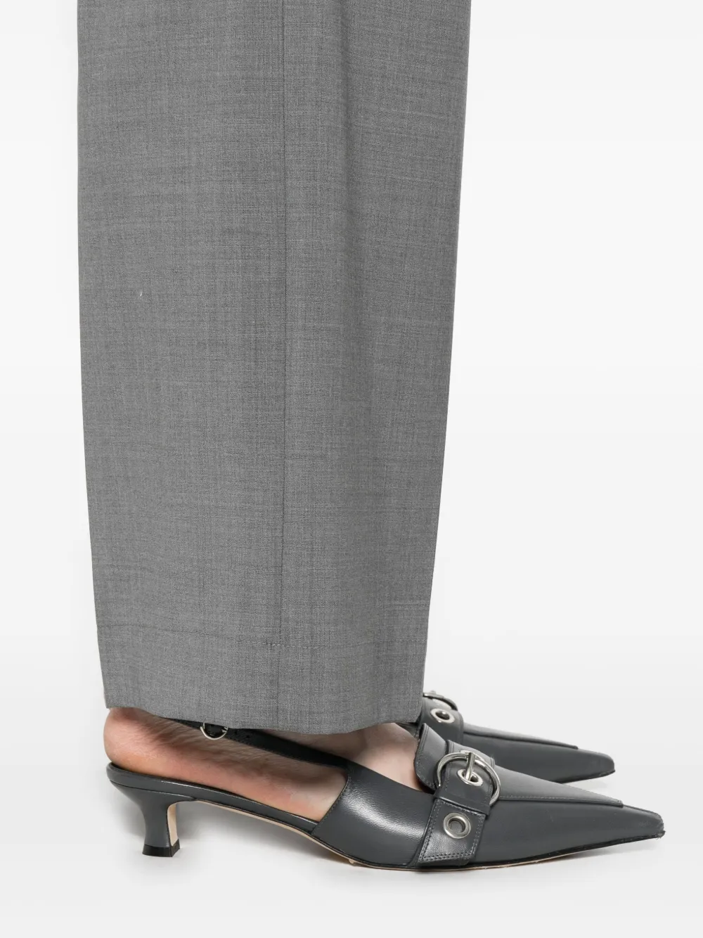 Phisique Du Role Broek met geplooide voorkant Grijs