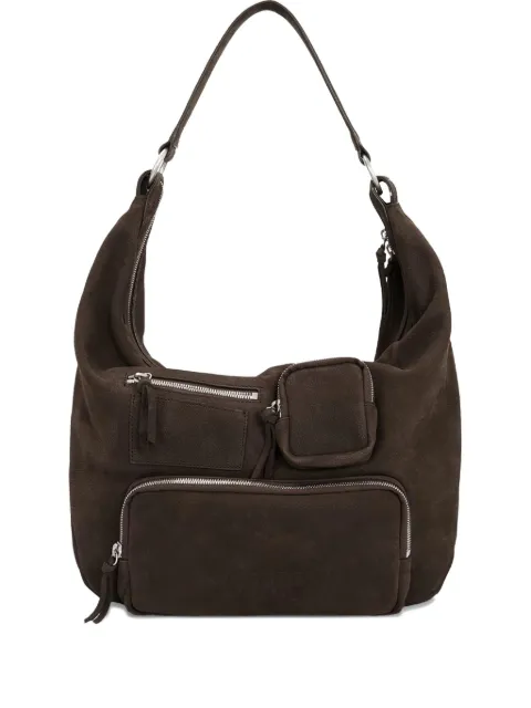 Marge Sherwood City zipped pocketed suede shoulder bag