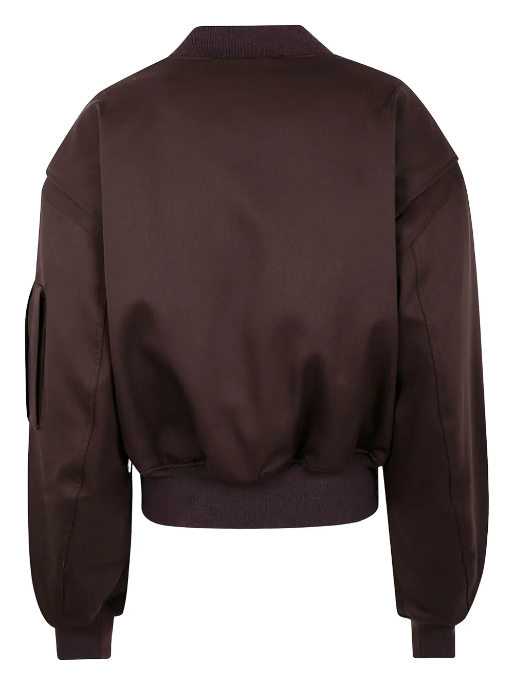 Entire Studios Cropped Broad Bomber Suiting Clothing In Brown