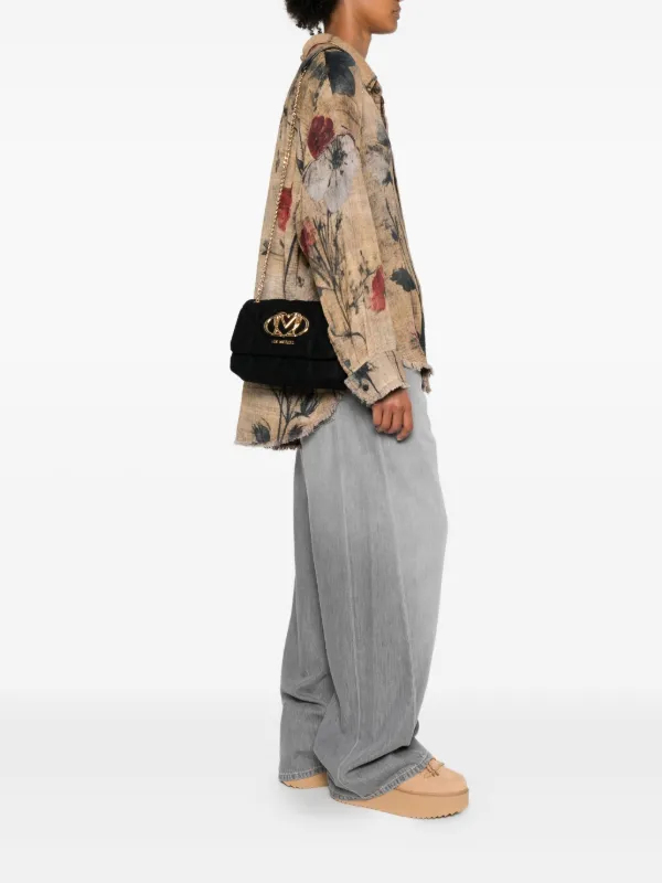 LOVE MOSCHINO キルティングショルダーバッグ Love Moschino キルティング ショルダーバッグ | ブラック | FARFETCH JP