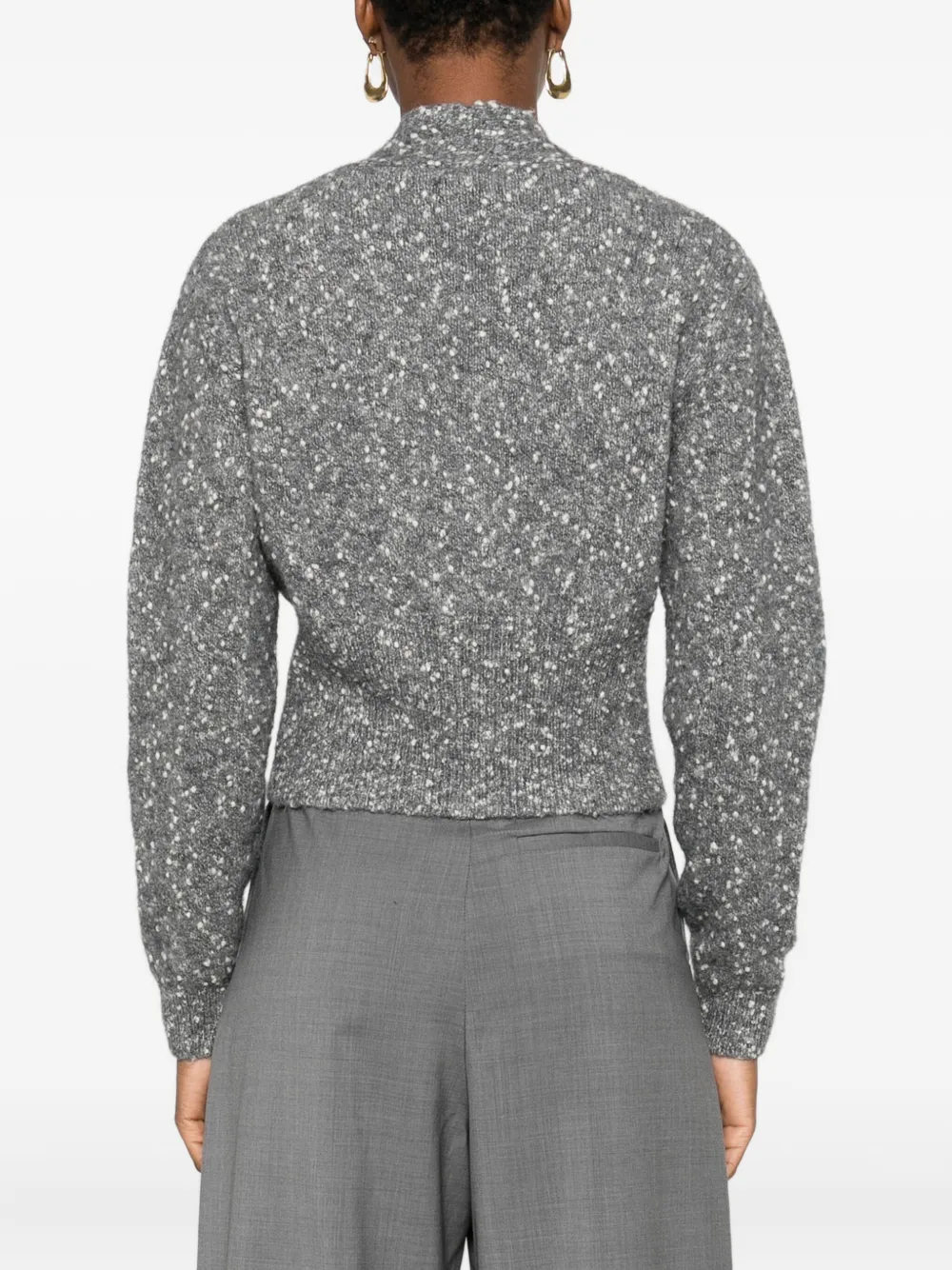Phisique Du Role Button Cardigan In Gray