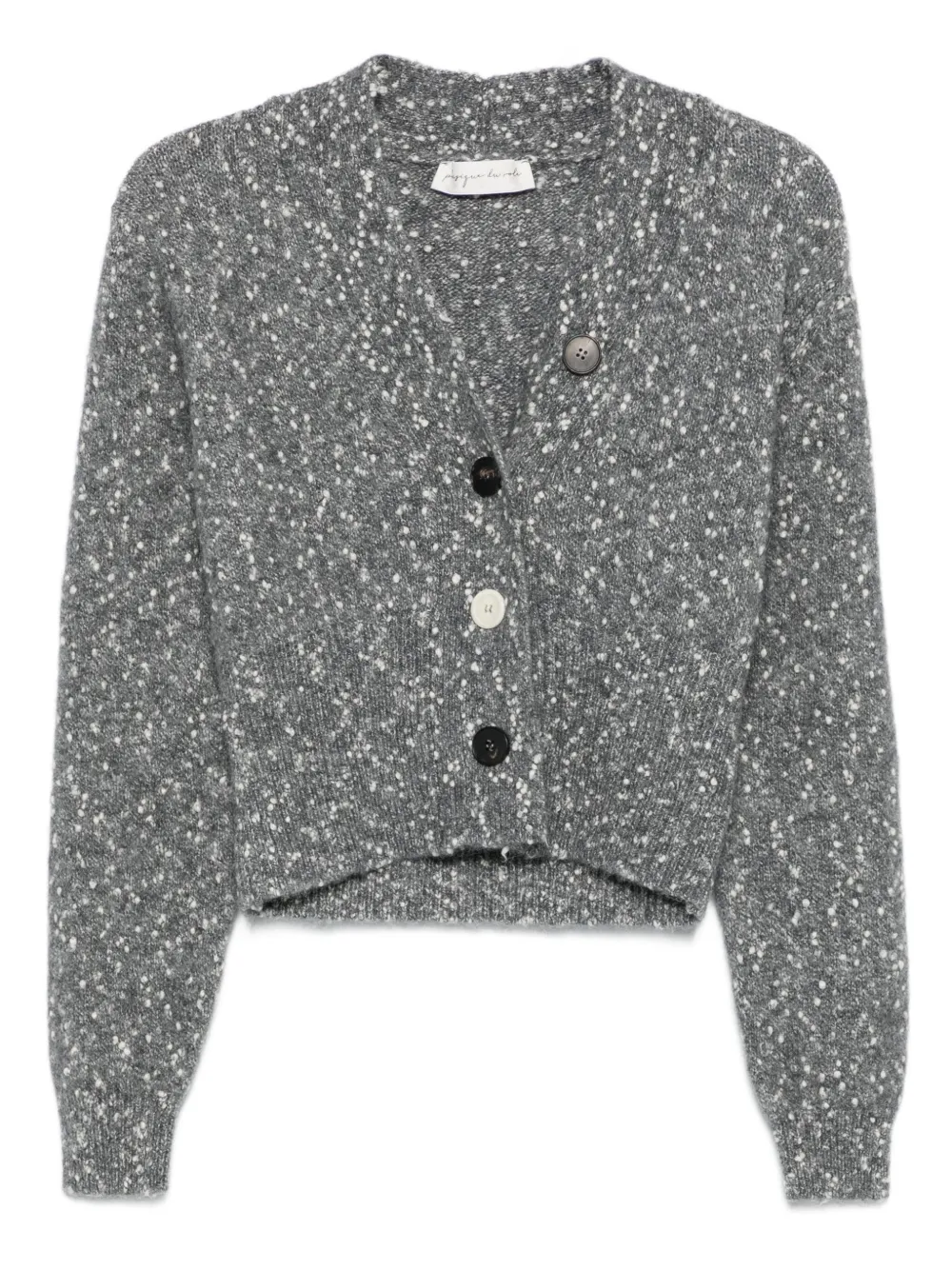 Phisique Du Role Button Cardigan In Gray