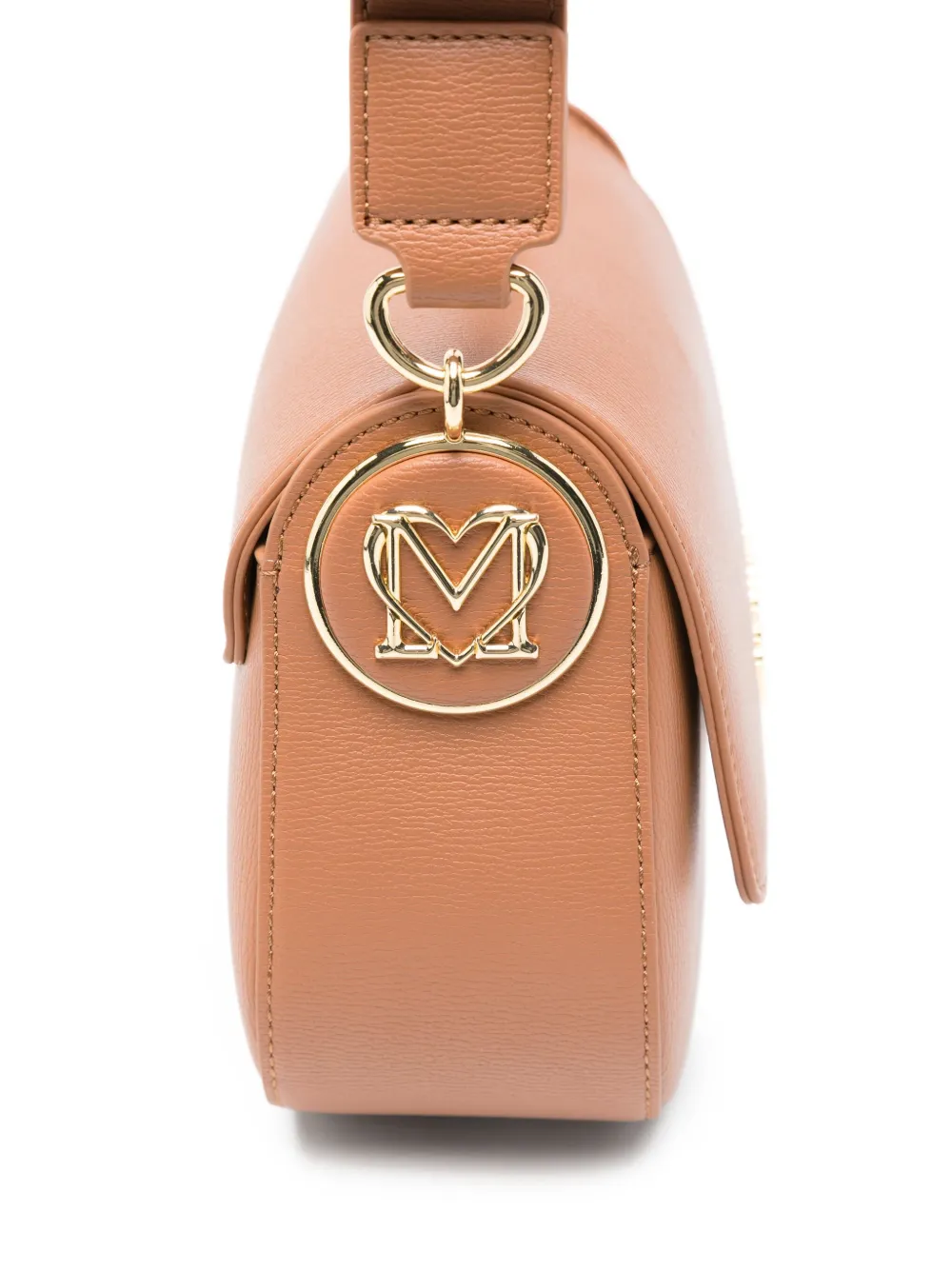 Love Moschino Schoudertas met logoplakkaat Bruin