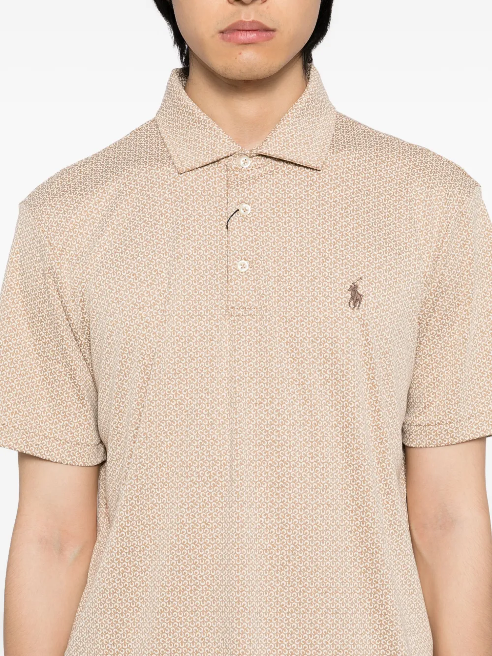 Polo Ralph Lauren Poloshirt met geborduurd logo Beige