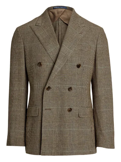 Polo Ralph Lauren double-breasted checked-pattern blazer